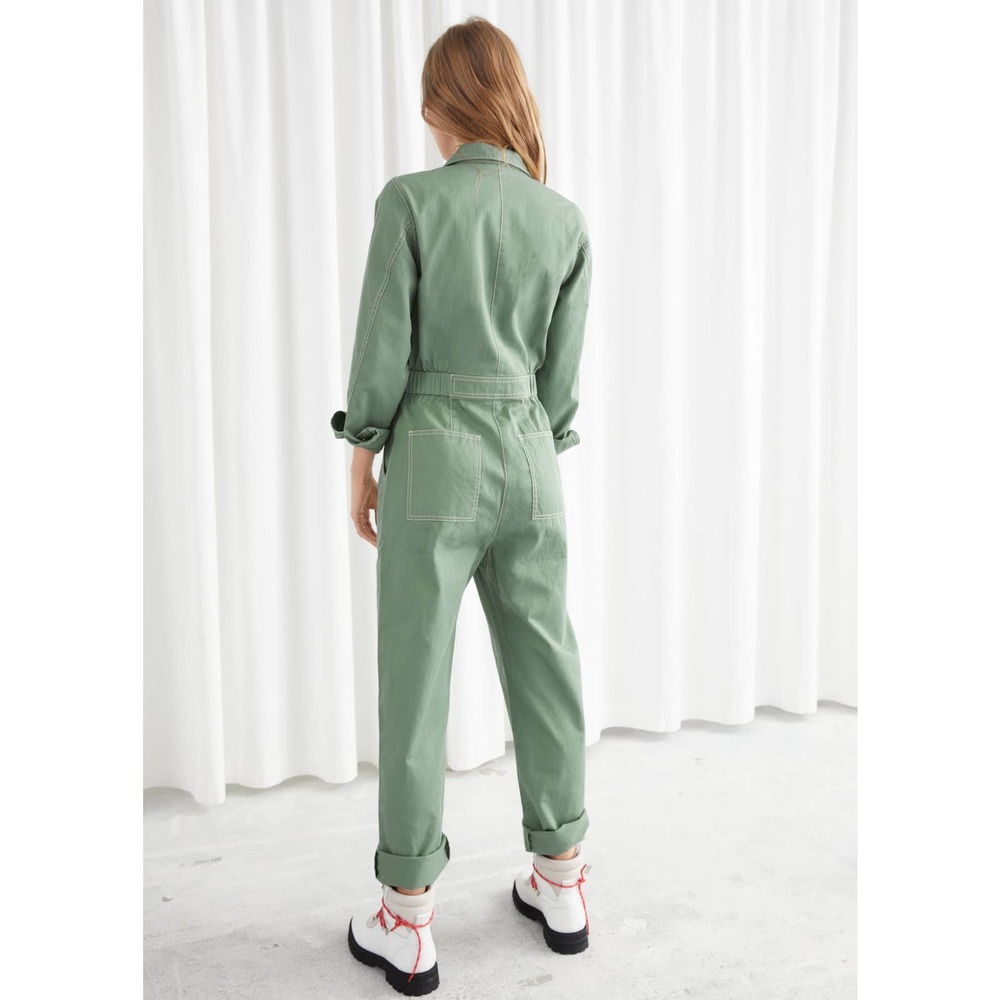 & Other Stories Green Jumpsuit